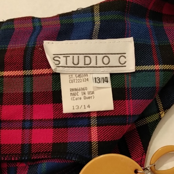 Vintage Studio C Plaid Jumper - Picture 4 of 6
